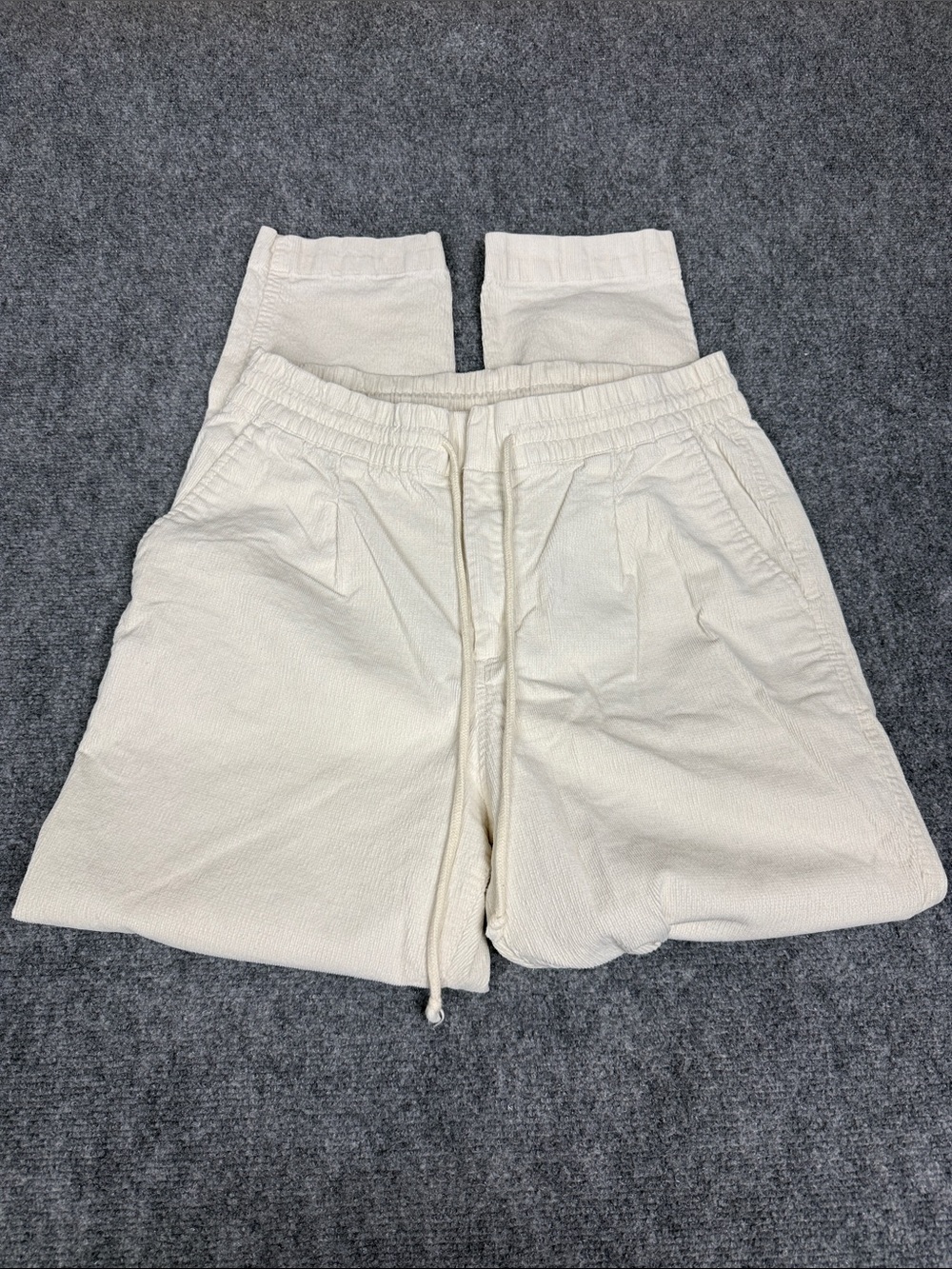 GAP Cream Drawstring Jogger Pants